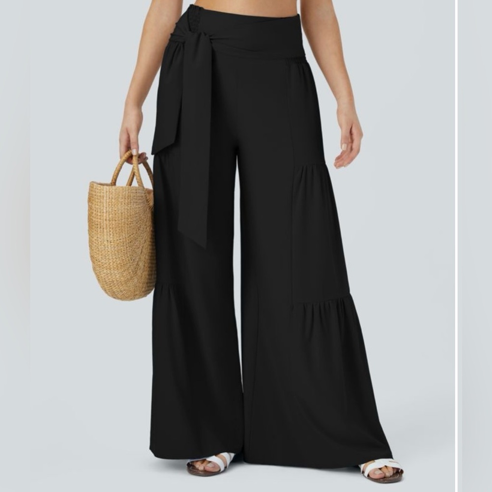 Elegant Black Wide-Leg Pants